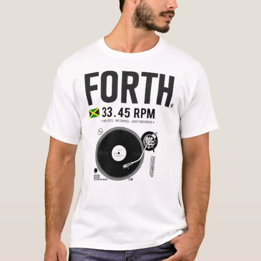 FORTH MUSIC SHIRTメンズベーシックTシャツ Tシャツ (正面)