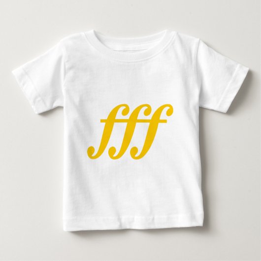 fortisimo可能 ベビーTシャツ (正面)