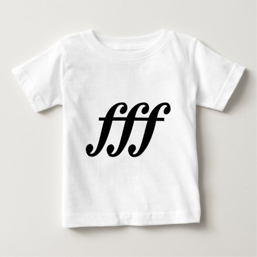 fortisimo可能 ベビーTシャツ (正面)