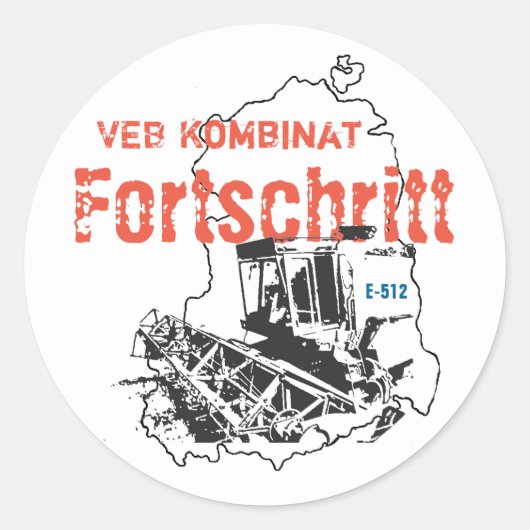 Fortschritt DDR ラウンドシール (正面)