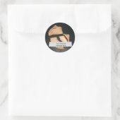 Fortune CookieとパーソナライズされたFortune Stickers ラウンドシール (バッグ)