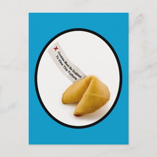 Fortune Cookieを有効にする ポストカード (正面)