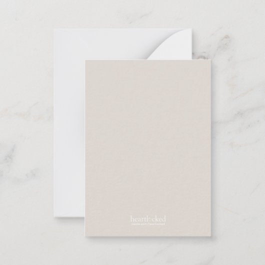 Fortune Cookieキッズクラスルームのバレンタイン ノートカード (裏面)