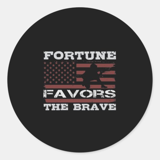 Fortune Favors The Brave ラウンドシール (正面)