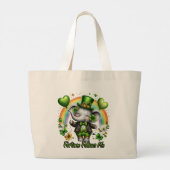 Fortune Follows Me Elephant Tote Bag ラージトートバッグ (裏面)