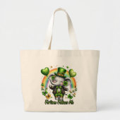 Fortune Follows Me Elephant Tote Bag ラージトートバッグ (正面)