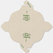 'Fortune Golf Tees' Takeout Boxes Fun Party Favors フェイバーボックス (見開き)