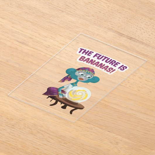 fortune teller monkey アクリル招待状 (レイダウン)