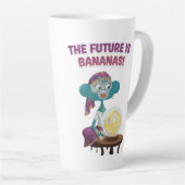 Fortune teller monkey カフェラテマグ (右アングル)