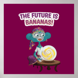 Fortune teller monkey ポスター