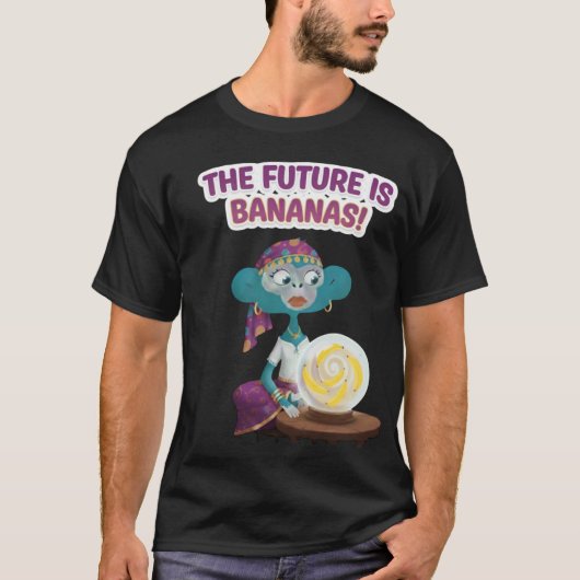 Fortune teller monkey tシャツ (正面)