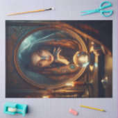 Fortune Teller Reflection – 神秘的なデコパージュ 薄葉紙 (クラフト)