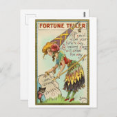 Fortune Teller Vintage Halloween Love Greeting ポストカード (正面/裏面)