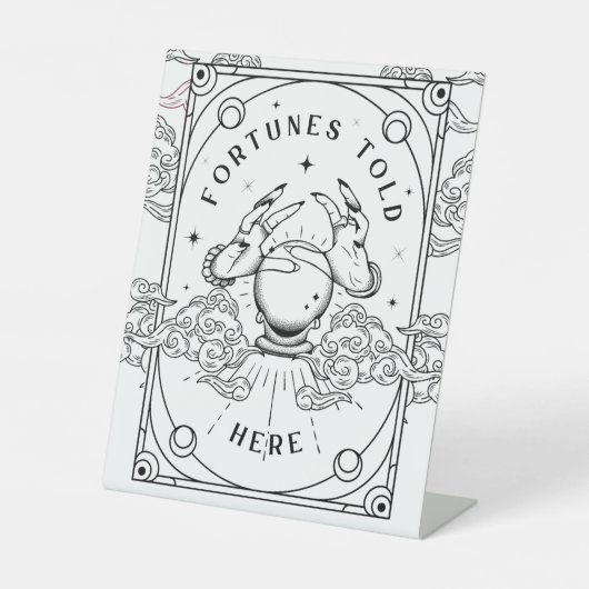 Fortunes Told Here  台座サイン (正面)