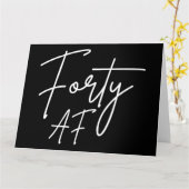 Forty AF I - Birthday Gift カード (黄色い花)