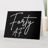 Forty AF I - Birthday Gift カード (正面)