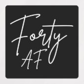 Forty AF I - Birthday Gift ラベル (デザイン2)