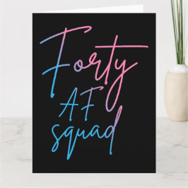 Forty AF Squad II - お誕生日おめでとう マッチングデザイン カード