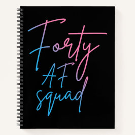 Forty AF Squad II - お誕生日おめでとう マッチングデザイン ノートブック