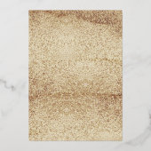 Forty & Fabulous Burgundy & Gold 40th Birthday 箔招待状 (裏面)