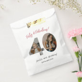 Forty & Fabulous Custom Photo 40th Birthday  フェイバーバッグ (封をした状態)