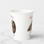 Forty & Fabulous Custom Photo 40th Birthday  紙コップ (左)