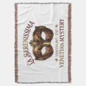 Forty & Fabulous: La Serenissima Invitation スローブランケット (正面縦)