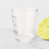 Forty Minimal 40th Birthday Party Favor ショットグラス (右)