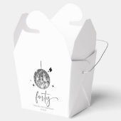 Forty Silver Disco Ball 40th Birthday Party フェイバーボックス (オープン)