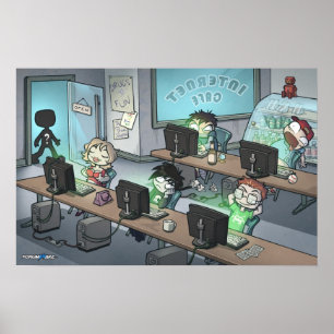 Forumwarzのインターネットカフェポスター ポスター