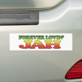 Forver Lovin Jah バンパーステッカー (車上)