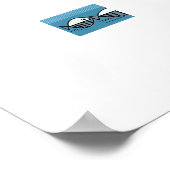 Forward and Backward – Minimal Fish Pattern Poster ポスター (角)