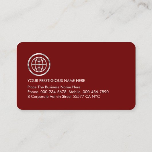 Forward Moving Arrowhead To Success 名刺 (裏面)