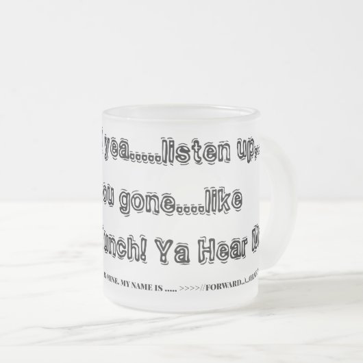 Forward Mug フロストグラスマグカップ (正面右)