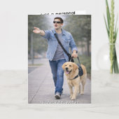 Forward Together – Golden Retriever Guide Dog Team 案内状 (正面)