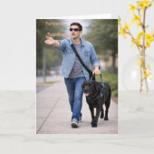 Forward Together – Guide Dog Team Graduation カード (黄色い花)