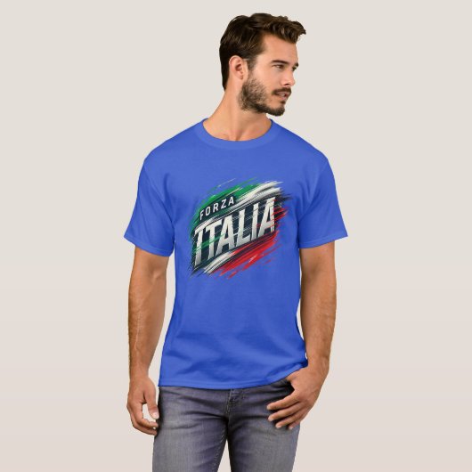 Forza Italia Design with Dynamic Effect Tシャツ (正面フル)