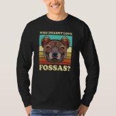 Fossa Carnivore Cat Madagascar Animal Tシャツ (正面)