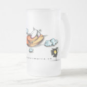 Fossa Olimpica フロストグラスビールジョッキ (正面右)