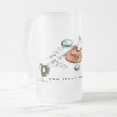 Fossa Olimpica フロストグラスビールジョッキ (正面左)