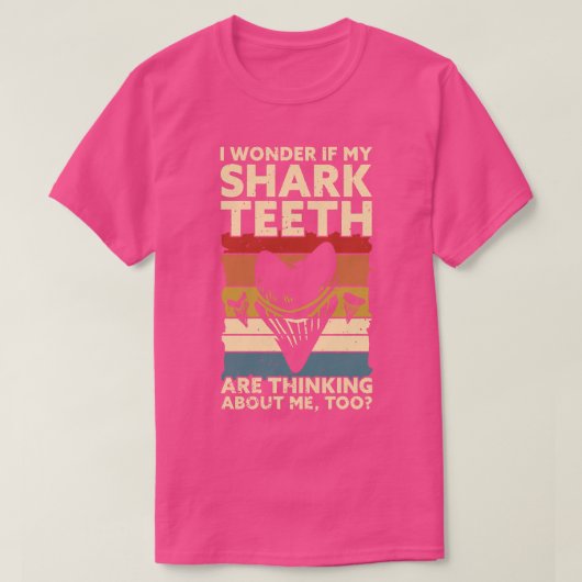 Fossil Tooth Enthusiast & Shark Teeth Collecting P Tシャツ (デザイン正面)