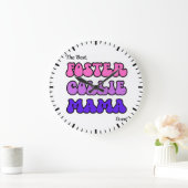 Foster Collie Mom Clock ラージ壁時計 (ホーム)