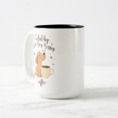 Foster Dog Parent Coffee Mug Volunteer Gift ツートーンマグカップ (正面左)