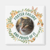 Foster Failure Proud Photo Floral Animal Wreath マグネット (正面)
