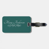 Foster Love Change Lives Heartfelt Paw Print ラゲッジタグ (裏面横)