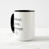 Foster Love Forever Paw Print Animal Rescue Gift マグカップ (正面左)