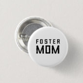 Foster Mom Parent – ミニマル 缶バッジ (正面&裏面)