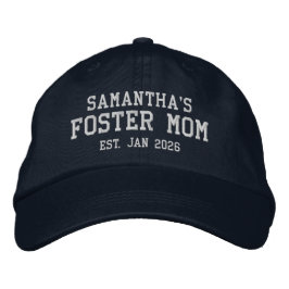 Foster Mom Personalized Embroidered Hat 刺繍入りキャップ
