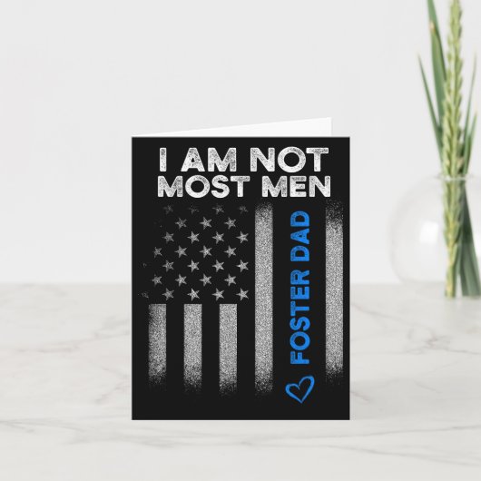 Foster Parent Dad Most Men Foster Care  カード (正面)