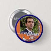 FOTミハエルサンチェスNYC市長2013年 缶バッジ (正面&裏面)
